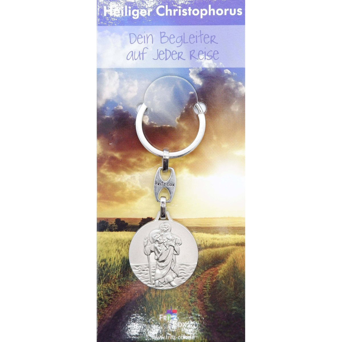 Schlüsselanhänger Christophorus ohne Rand