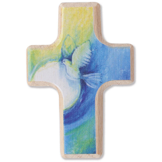 Handschmeichlerkreuz "Segenstaube" Buchholz 6 x 4 cm