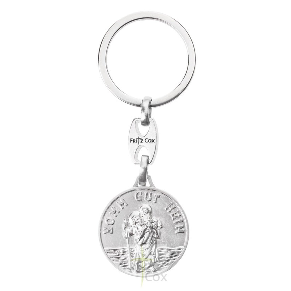 Schlüsselanhänger Christophorus "Komm gut Heim" 3 cm