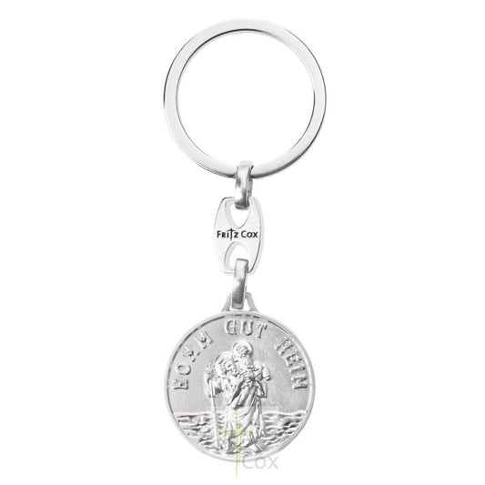 Schlüsselanhänger Christophorus "Komm gut Heim" 3 cm