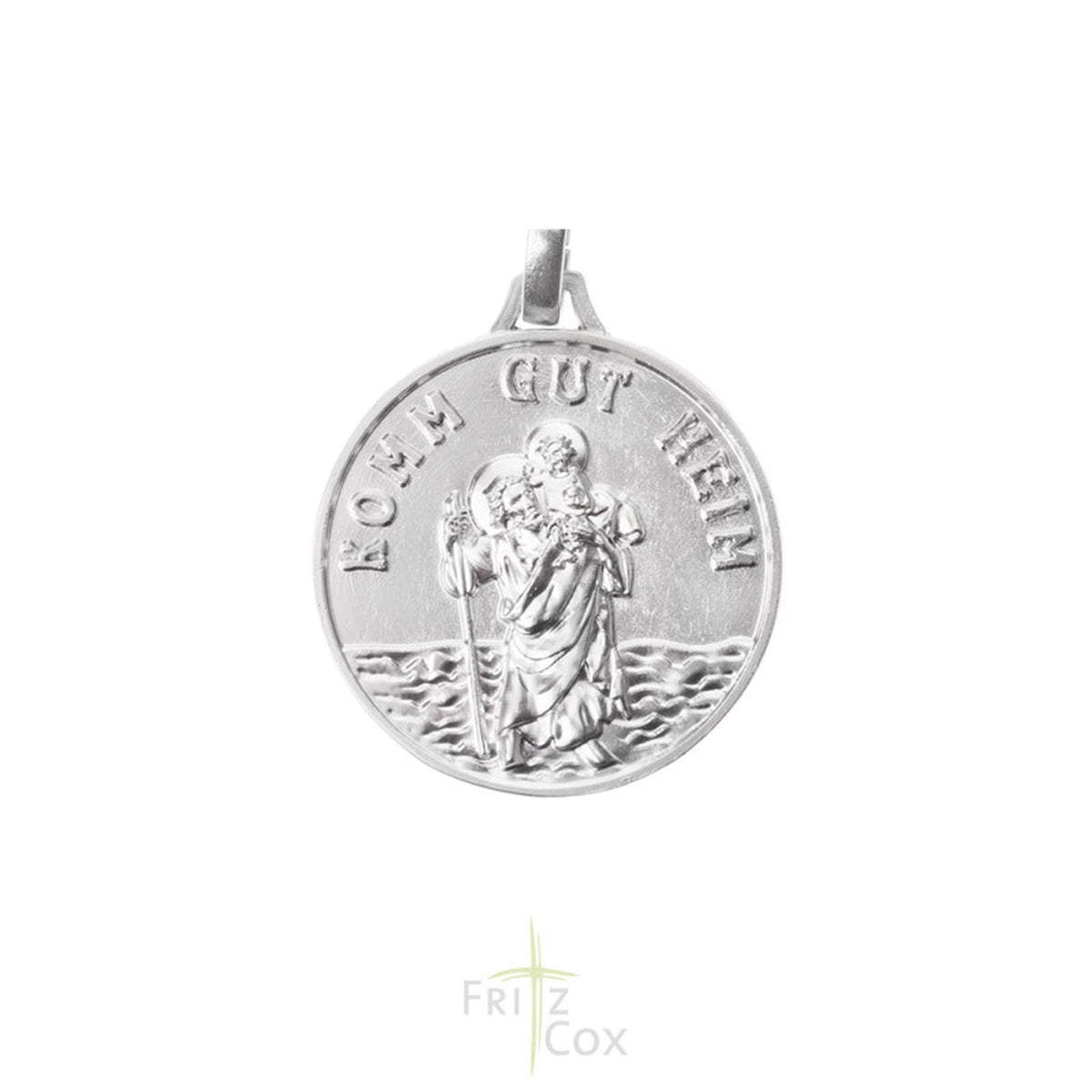 Schlüsselanhänger Christophorus "Komm gut Heim" 3 cm