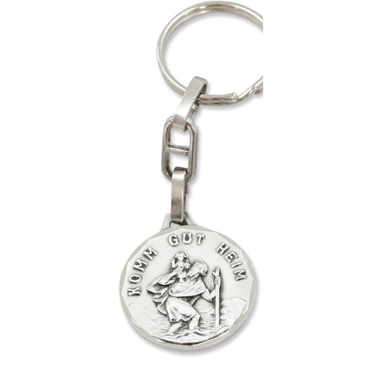 Schlüsselanhänger Christophorus "Komm gut heim - Gute Fahrt" 2,9 cm