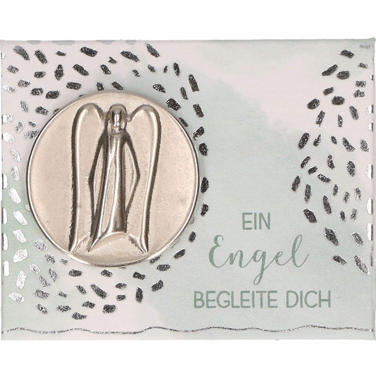 Engel-Handschmeichler "Ein Engel begleite dich" Metall 2,5 cm