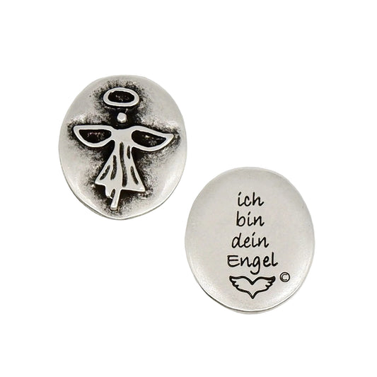 Engelsmünze "Ich bin dein Engel" versilbert