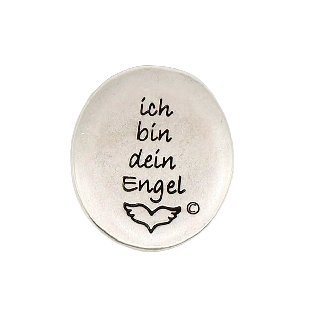 Engelsmünze "Ich bin dein Engel" versilbert