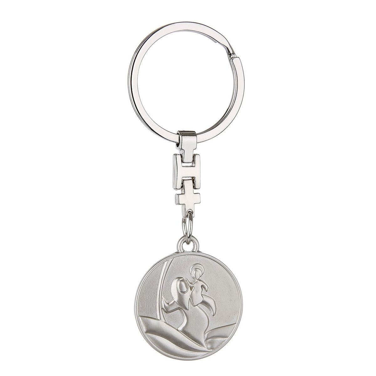 Schlüsselanhänger Christophorus "Dein Begleiter auf jeder Reise" 9 cm