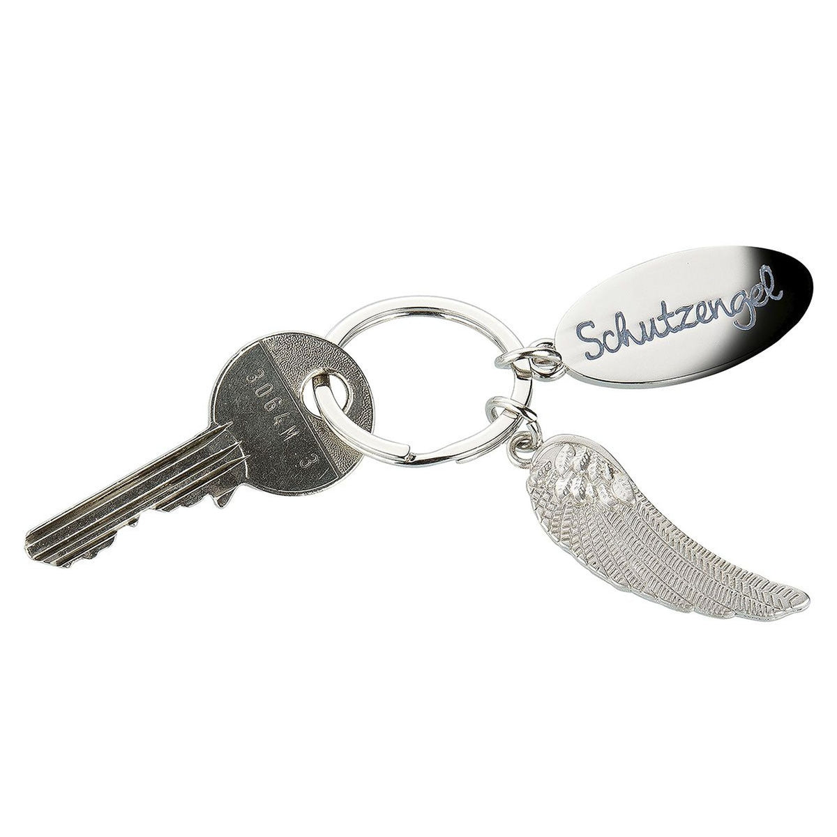 Gilde Schlüsselanhänger "Schutzengel" mit Engelsflügel 8 cm