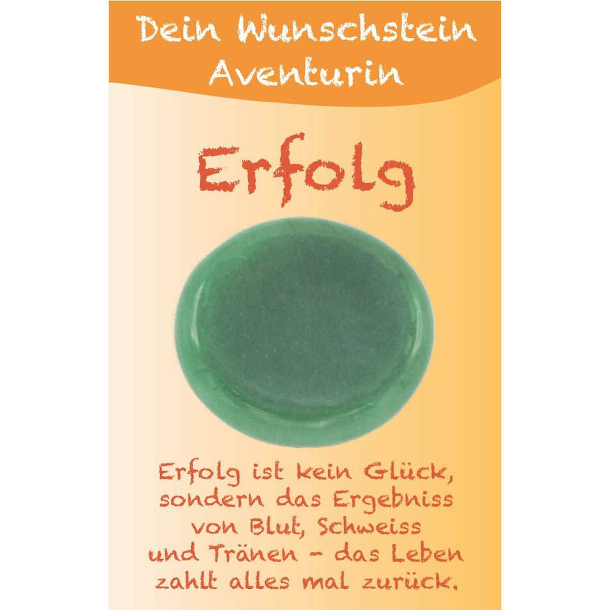 Wunschstein "Erfolg" Aventurin auf kleiner Karte