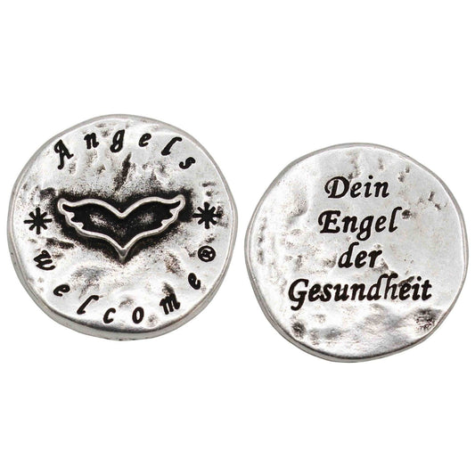 Engelsmünze "Dein Engel der Gesundheit" versilbert