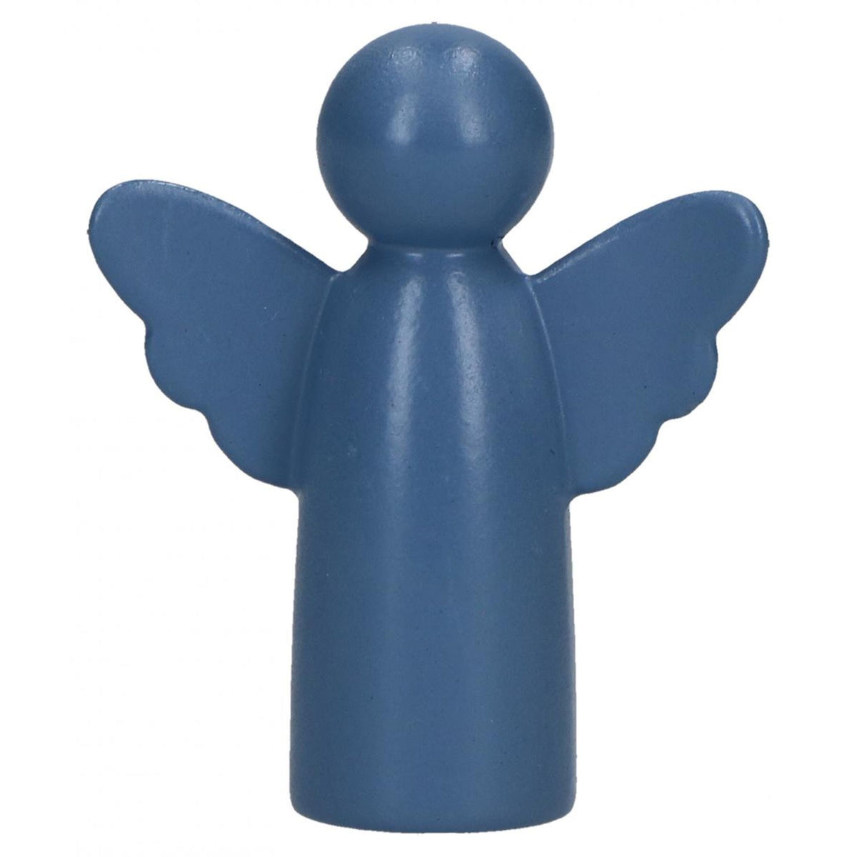 Engelfigur aus Metall Handschmeichler "Du bist einfach liebenswert" blau 3 x 2,5 cm