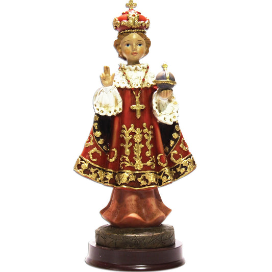 Heiligenfigur "Prager Jesulein" 8 cm mit rotem Umhang