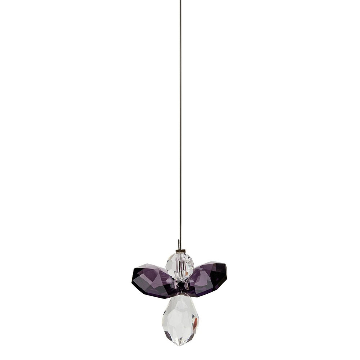Glücksengel aus Glasstein "Amethyst"