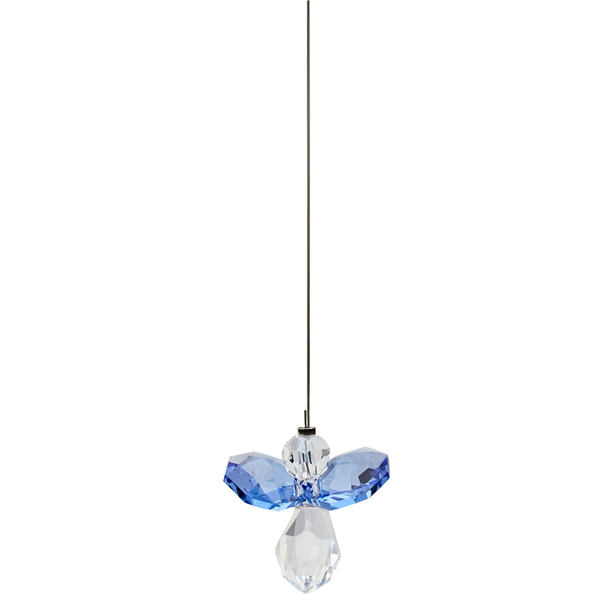 Glücksengel aus Glasstein "Saphir"