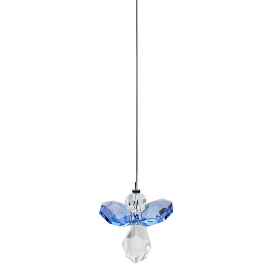 Glücksengel aus Glasstein "Saphir"