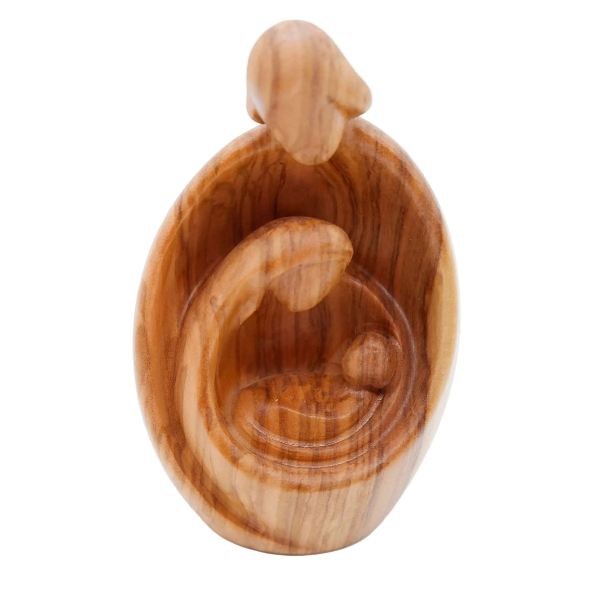 Moderne heilige Familie Olivenholz 9 cm