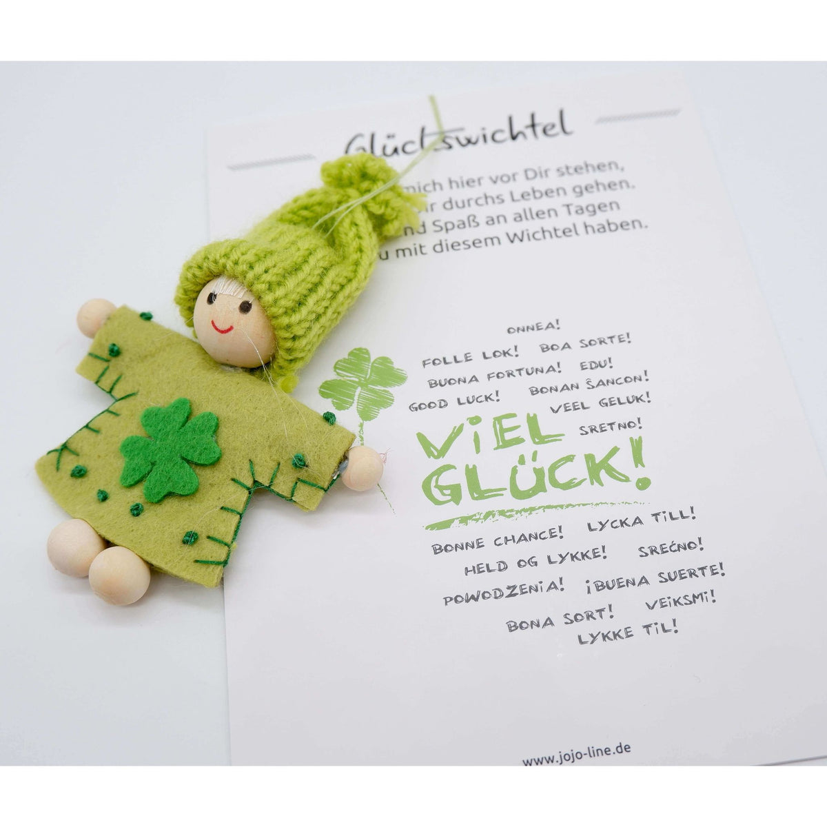 Glückswichtel mit Geschenkkarte 8 cm
