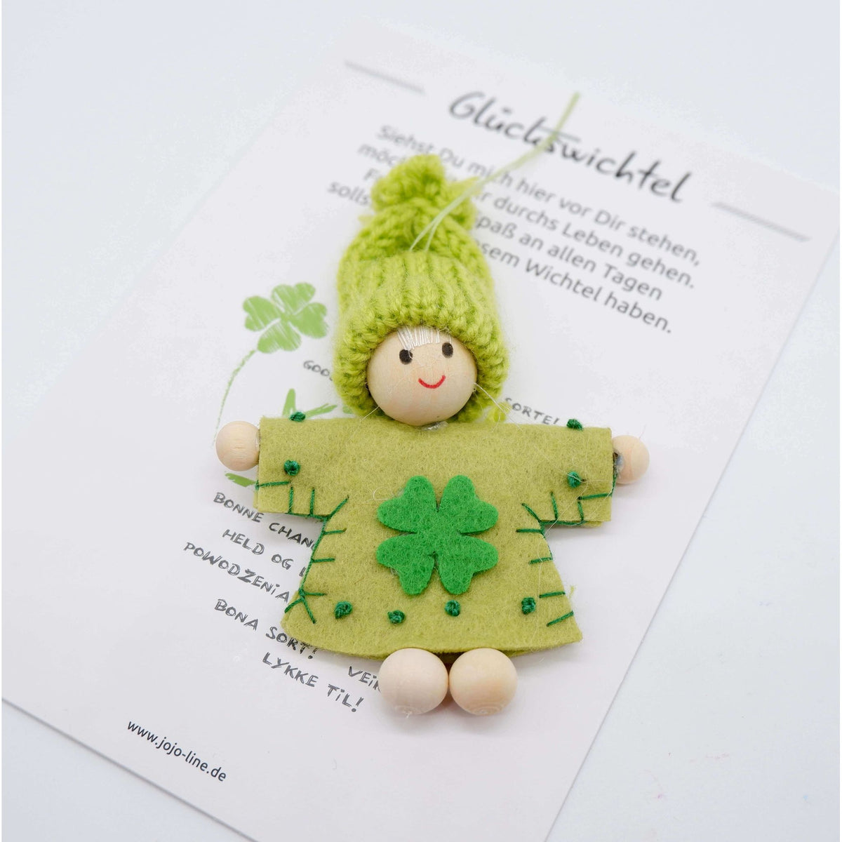 Glückswichtel mit Geschenkkarte 8 cm