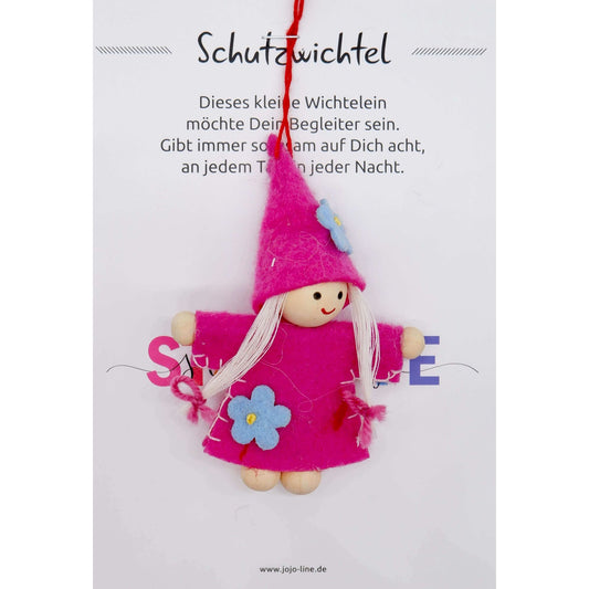 Glückswichtel - Schutzwichtel mit Geschenkkarte 8 cm