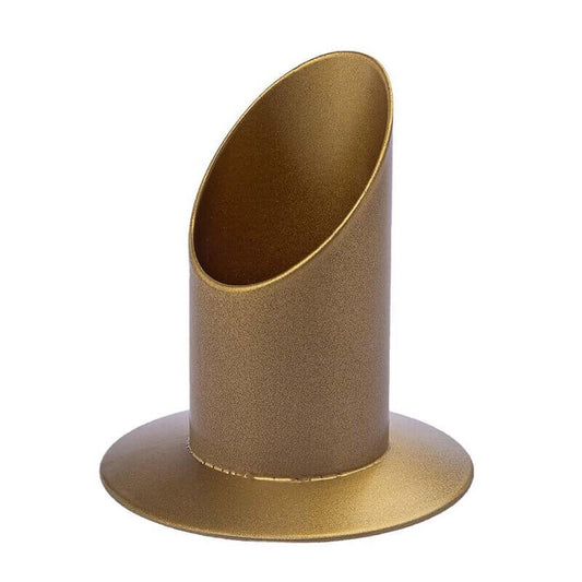 Kerzenständer für Kerzendurchmesser 4 cm mit Dorn Gold