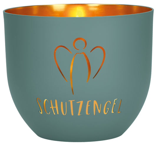 Windlicht aus Metall "Schutzengel"