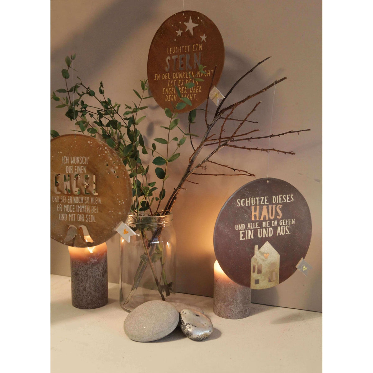 Schutzschild "Leuchtet ein Stern..."  Ø 18 cm