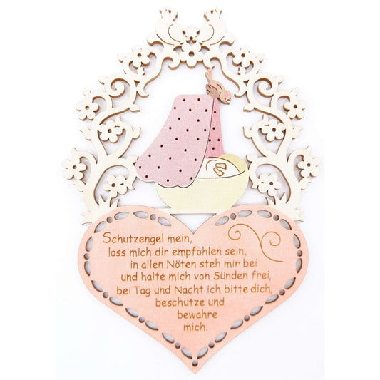Gebet für neugeborenes Mädchen 14,5 x 10 cm