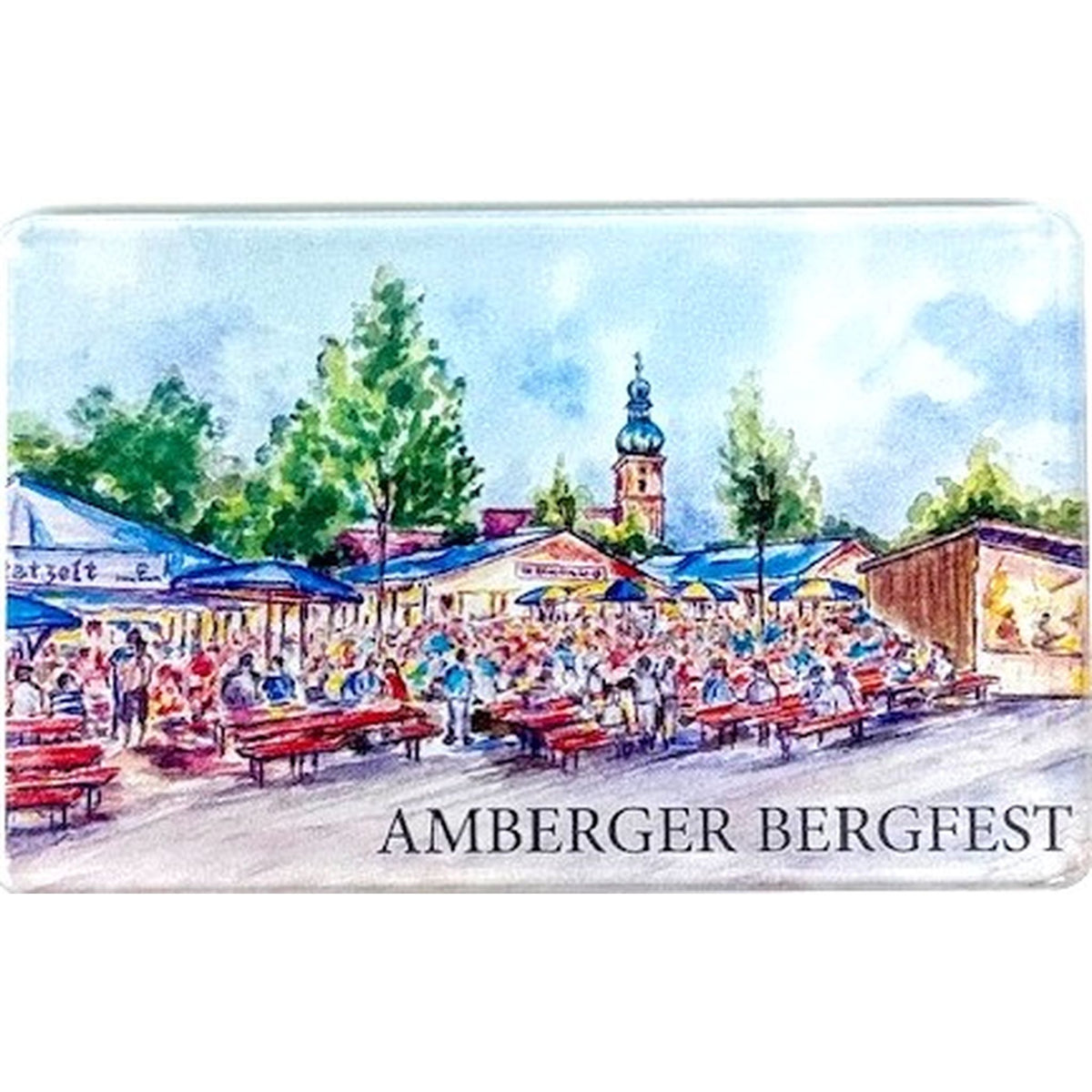 Magnet Amberger Bergfest Acrylglas 8 x 5 cm