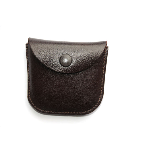 Rosenkranz-Etui Kommunion Leder Braun 6 x 6 cm