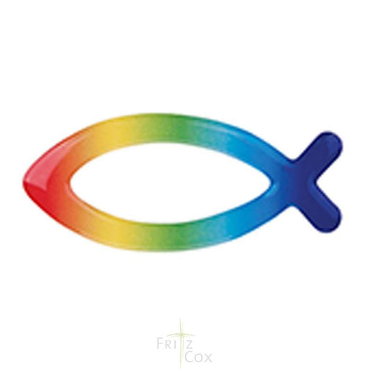 Autoaufkleber Regenbogenfisch 3D